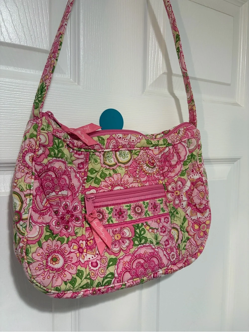 VERA BRADLEY Quilted Shoulder Bag in Retired Petal Pink